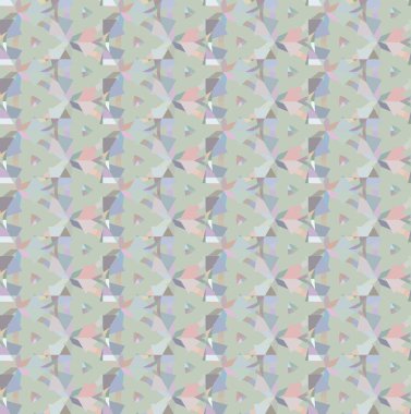 Geometrik süslemeli vektör deseni. Kusursuz tasarım dokusu