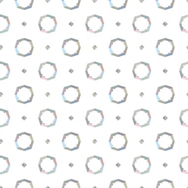 Geometrik süslemeli vektör deseni. Kusursuz tasarım dokusu 