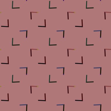 Geometrik süslemeli vektör deseni. Kusursuz tasarım dokusu 