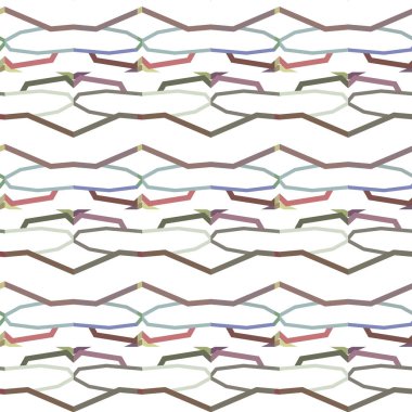 Geometrik süslemeli vektör deseni. Kusursuz tasarım dokusu 