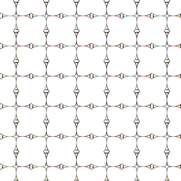 Geometrik Süslemeli Vektör Deseni Kusursuz Tasarım Dokusu — Stok Vektör