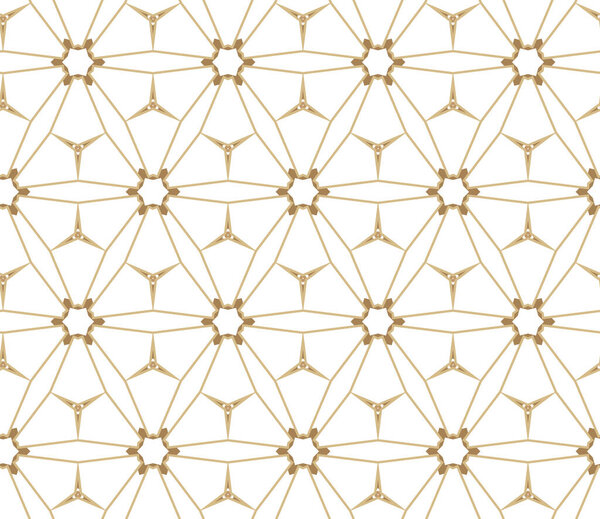 Geometric ornamental vector pattern. Seamless design texture 