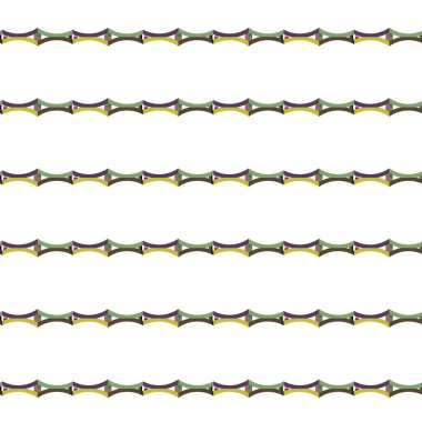 Geometrik süslemeli vektör deseni. Kusursuz tasarım dokusu 