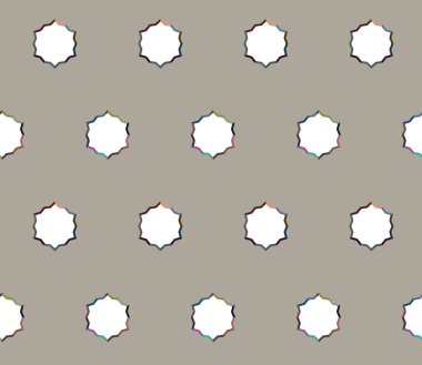 Geometrik süslemeli vektör deseni. Kusursuz tasarım dokusu 