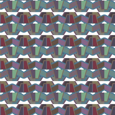 Geometrik süslemeli vektör deseni. Kusursuz tasarım dokusu 