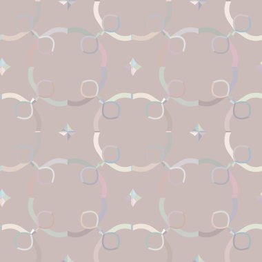 Geometrik süslemeli kusursuz desen. vektör illüstrasyonu