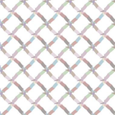 Geometrik süslemeli vektör deseni. Kusursuz tasarım dokusu 