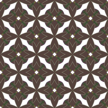 Geometrik süslemeli kusursuz desen. vektör illüstrasyonu