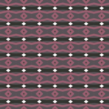 Geometrik süslemeli vektör deseni. Kusursuz tasarım dokusu 