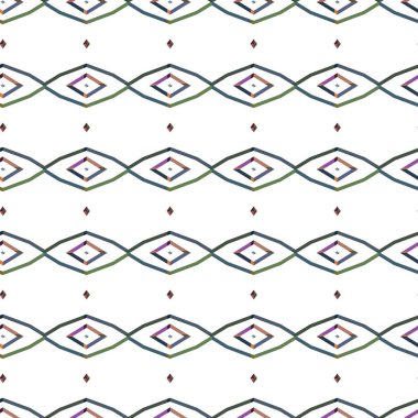 Geometrik süslemeli vektör deseni. Kusursuz tasarım dokusu 