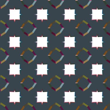 Geometrik süslemeli vektör deseni. Kusursuz tasarım dokusu 