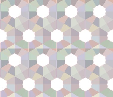Geometrik süslemeli vektör deseni. Kusursuz tasarım dokusu 