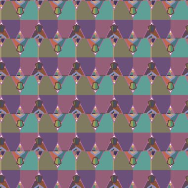 Geometrik süslemeli vektör deseni. Kusursuz tasarım dokusu 