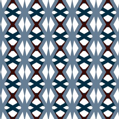 Geometrik süslemeli vektör deseni. Kusursuz tasarım dokusu 