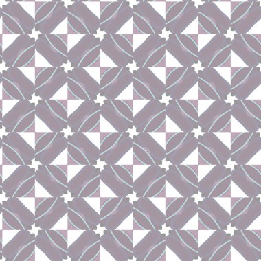 Geometrik süslemeli vektör deseni. Kusursuz tasarım dokusu 