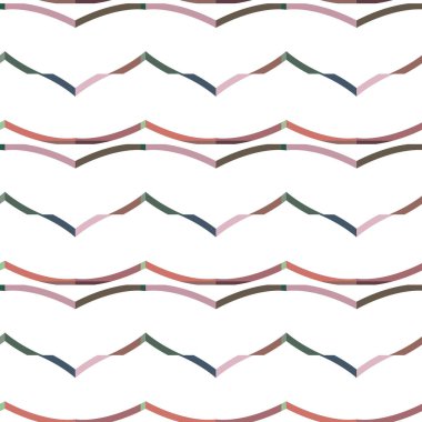 Geometrik süslemeli vektör deseni. Kusursuz tasarım dokusu 