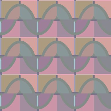 Geometrik süslemeli vektör deseni. Kusursuz tasarım dokusu 