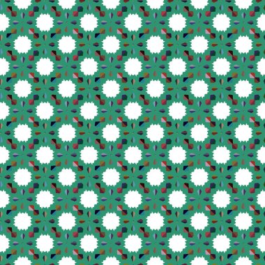 Geometrik süslemeli vektör deseni. Kusursuz tasarım dokusu 