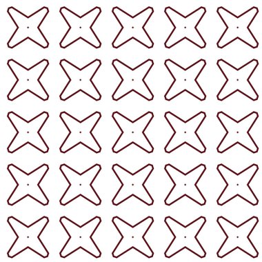 Geometrik süslemeli vektör deseni. Kusursuz tasarım dokusu 