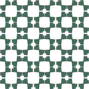 Geometrik süslemeli vektör deseni. Kusursuz tasarım dokusu 