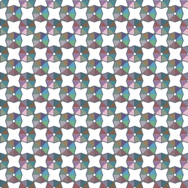 Geometrik süslemeli vektör deseni. Kusursuz tasarım dokusu 