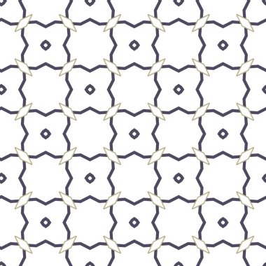 Geometrik süslemeli vektör deseni. Kusursuz tasarım dokusu 