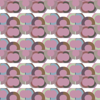 Geometrik süslemeli vektör deseni. Kusursuz tasarım dokusu 