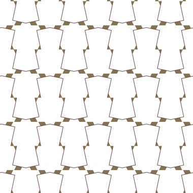 Geometrik süslemeli vektör deseni. Kusursuz tasarım dokusu 