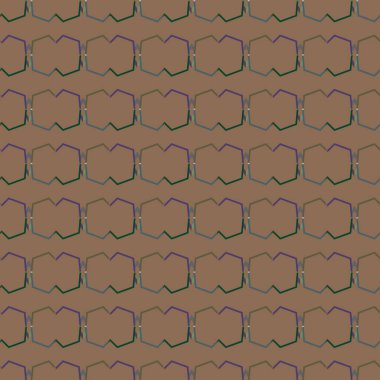 Geometrik süslemeli vektör deseni. Kusursuz tasarım dokusu 