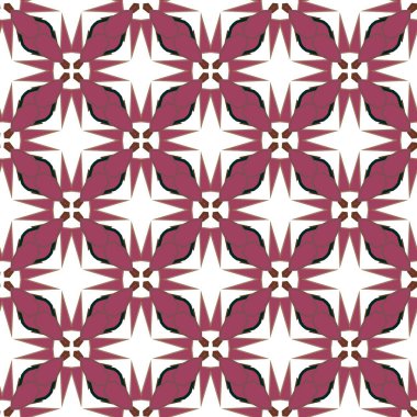 Geometrik süslemeli vektör deseni. Kusursuz tasarım dokusu 