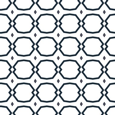 Geometrik süslemeli vektör deseni. Kusursuz tasarım dokusu 