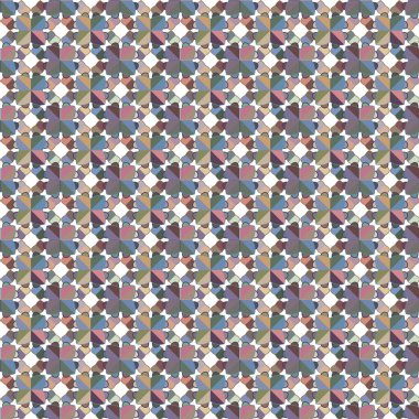 Geometrik süslemeli vektör deseni. Kusursuz tasarım dokusu 