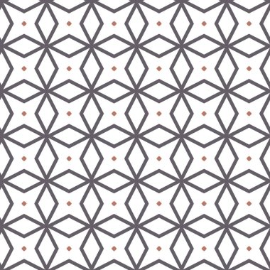 Geometrik süslemeli vektör deseni. Kusursuz tasarım dokusu 
