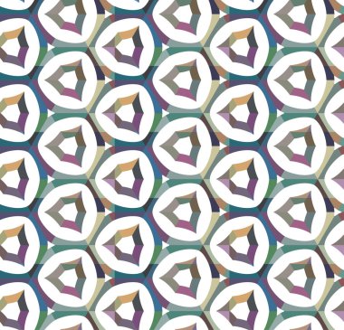 Geometrik süslemeli vektör deseni. Kusursuz tasarım dokusu