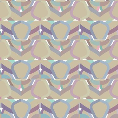 Geometrik süslemeli vektör deseni. Kusursuz tasarım dokusu