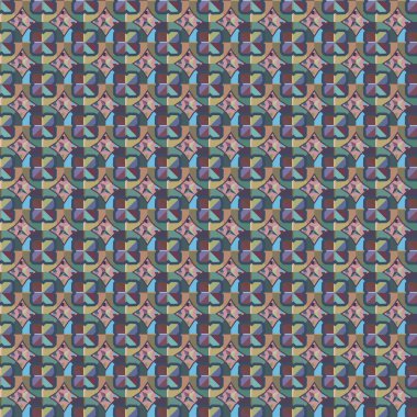 Geometrik süslemeli vektör deseni. Kusursuz tasarım dokusu 