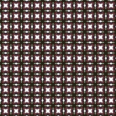 Geometrik süslemeli vektör deseni. Kusursuz tasarım dokusu 