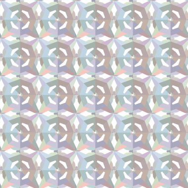 Geometrik süslemeli vektör deseni. Kusursuz tasarım dokusu