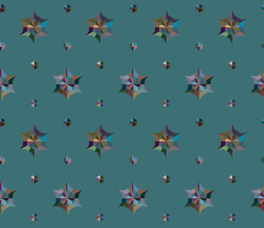 Geometrik süslemeli vektör deseni. Kusursuz tasarım dokusu 