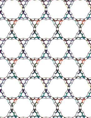 Geometrik süslemeli vektör deseni. Kusursuz tasarım dokusu 