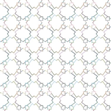 Geometrik süslemeli vektör deseni. Kusursuz tasarım dokusu 