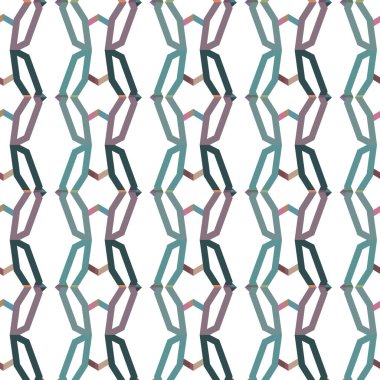 Geometrik süslemeli vektör deseni. Kusursuz tasarım dokusu 