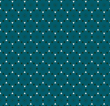 Geometrik süslemeli vektör deseni. Kusursuz tasarım dokusu