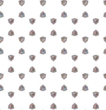 Geometrik süslemeli vektör deseni. Kusursuz tasarım dokusu 