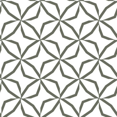 Geometrik süslemeli vektör deseni. Kusursuz tasarım dokusu 