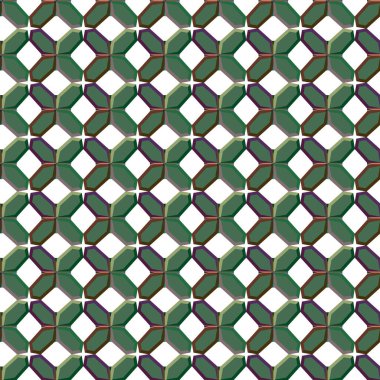 Geometrik süslemeli vektör deseni. Kusursuz tasarım dokusu 