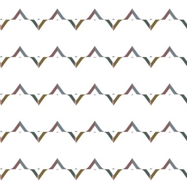 Geometrik süslemeli vektör deseni. Kusursuz tasarım dokusu 