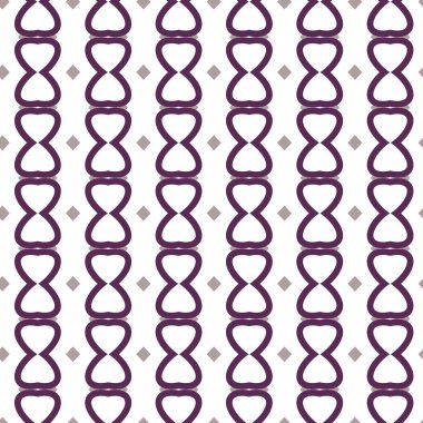 Geometrik süslemeli vektör deseni. Kusursuz tasarım dokusu