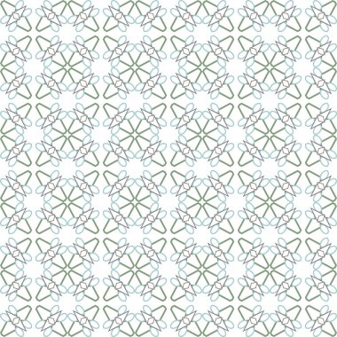 Geometrik süslemeli vektör deseni. Kusursuz tasarım dokusu 