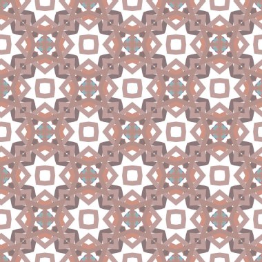 Geometrik süslemeli vektör deseni. Kusursuz tasarım dokusu